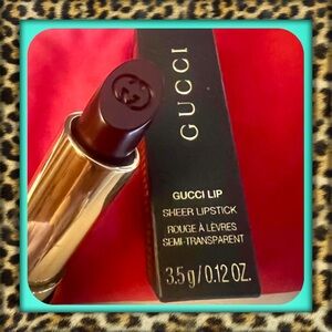 👑✅PRICE FIRM✅ Authentic Gucci Sheer Lipstick - Rich Burgundy. Brand New!